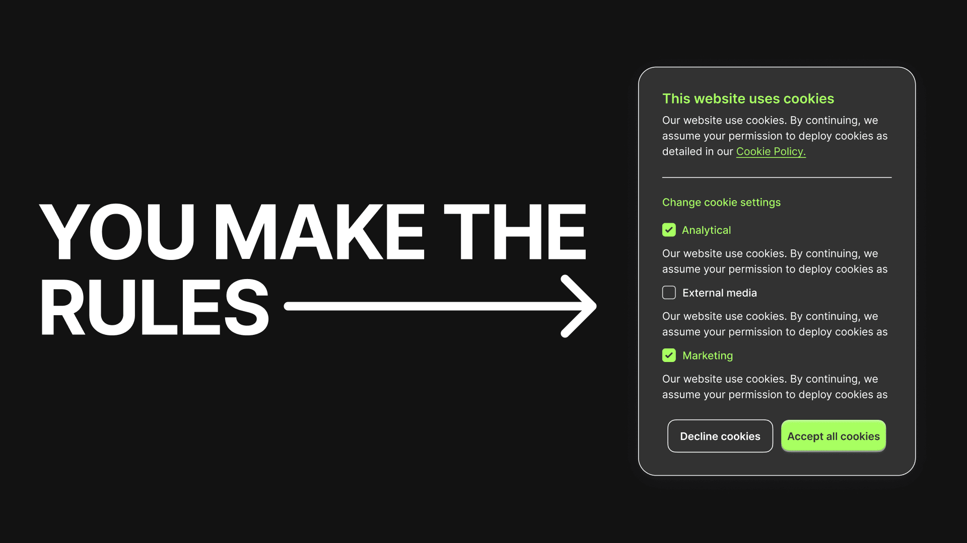 Agency Develops the Privacy Policy