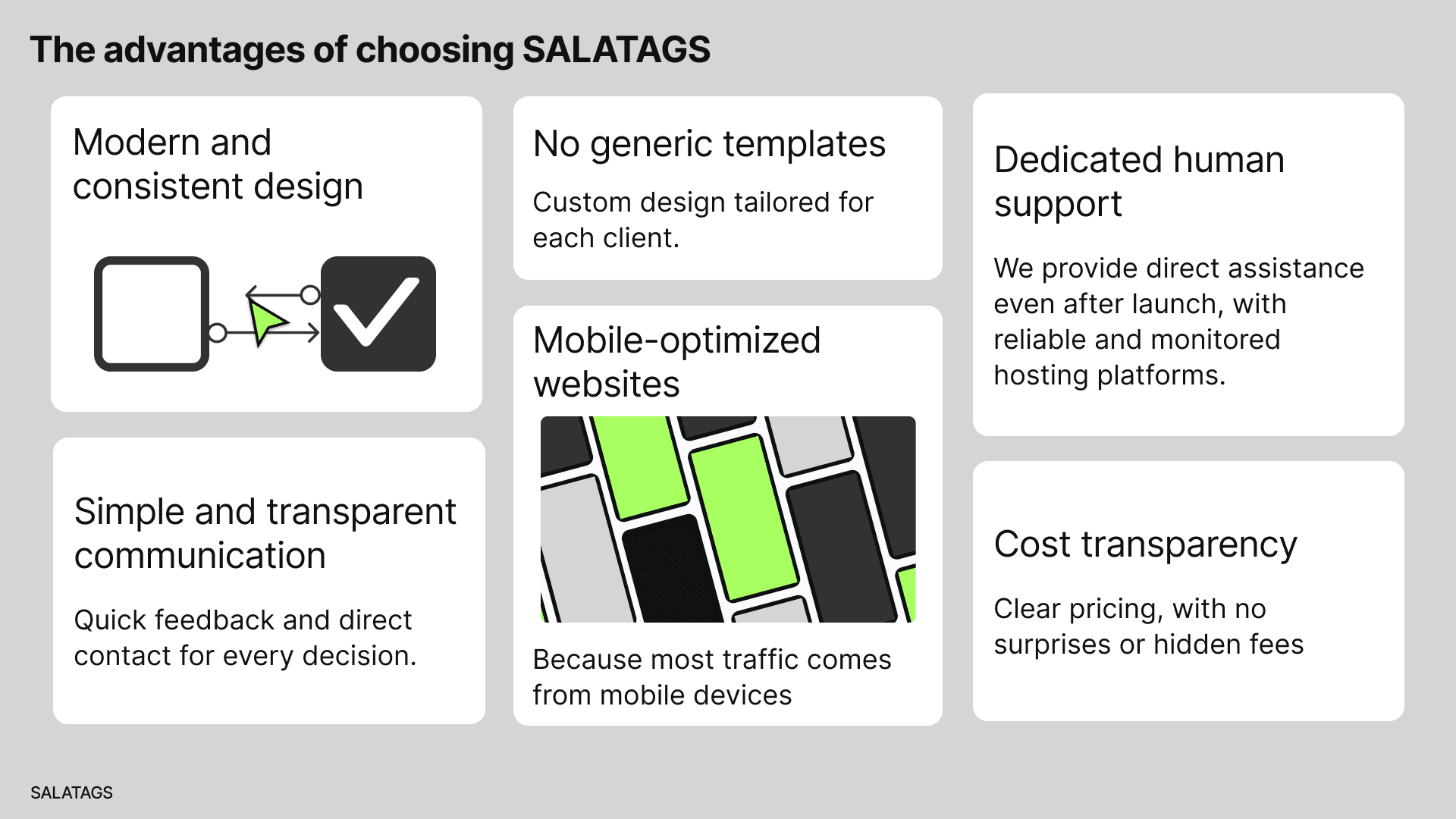 Advantages of SALATAGS
